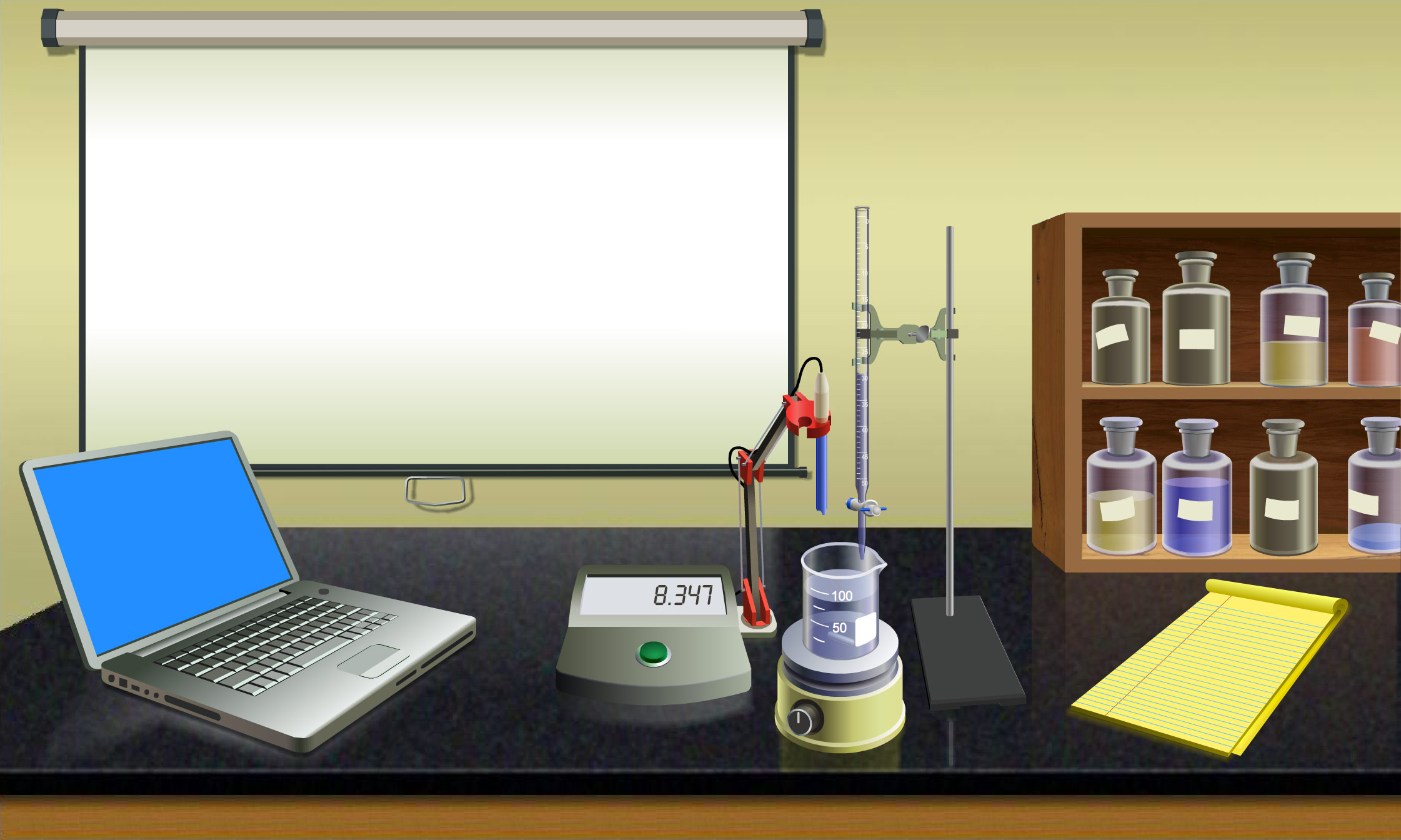 Artwork: 'Virtual Lab Interface'