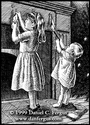 Artwork: Hanging the Stockings